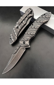 Kamp Outdoor Hc 21 Çelik Çakı 22 Cm Gümüş - Kahverengi