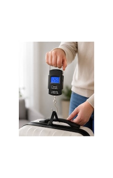 Dijital El Kantarı 50 Kg Hassas Lcd Ekranlı Bagaj Tartısı - Hs08374531-8833 Kırmızı