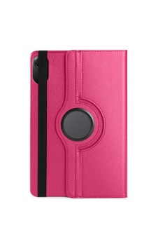 Aksesuarcim Pad X7 8.7 İle Uyumlu Kılıfı Suni Deri 2 Farklı Stand Olabilen Darbe Korumalı 360 Dönebilen Tablet Kılıfı Pembe Koyu Sku: Zeusb0gkh93xx3 Arka Kapak