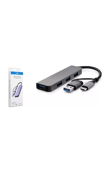 Hadron Hdx7040 Type-c Hub 3-usb2.0 + Usb3.0 Gri Hadron Hdx7040 Type-c Hub 3-usb2.0 + Usb3.0 Gri