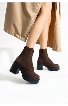 Dabab Shoes Melvıan Kadın Acı Kahve Lüks Süet Bağcıklı Fermuarlı İçi Kürklü 8 Cm Kalın Topuklu 3 Cm Platform Bot Bootie Acı Kahverengi Dabab Shoes Melvıan Kadın Acı Kahve Lüks Süet Bağcıklı Fermuarlı İçi Kürklü 8 Cm Kalın Topuklu 3 Cm Platform Bot Bootie Acı Kahverengi