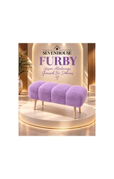 Furby Teddy Kumaş Puf Bench 4 Boğumlu Modern Tasarım, Ahşap Ayaklı, Yatak Odası, Makyaj Masası 64x32x43 Cm Lila Lila Furby Teddy Kumaş Puf Bench 4 Boğumlu Modern Tasarım, Ahşap Ayaklı, Yatak Odası, Makyaj Masası 64x32x43 Cm Lila Lila