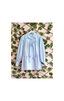 Çınar Boutique Fiyonklu Tunik-mavi - Standart Mavi Mavi Çınar Boutique Fiyonklu Tunik-mavi - Standart Mavi Mavi