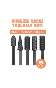 Freze Ucu Taşlama Seti Profesyonel Çelik Rotary Burr Seti 5'li Metal İşleme Uçları 722468 Freze Ucu Taşlama Seti Profesyonel Çelik Rotary Burr Seti 5'li Metal İşleme Uçları 722468