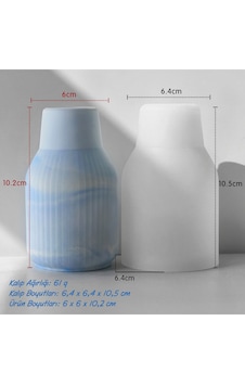 Alçı & Taş Tozu & Epoksi Hobi Döküm Çalışmaları İçin Esnek Silikon Kalıp Vazo 299b Alçı & Taş Tozu & Epoksi Hobi Döküm Çalışmaları İçin Esnek Silikon Kalıp Vazo 299b
