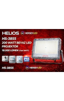 Helıos Hs-3855 200 Watt Beyaz Led Projektör 18.000 Lümen Tam Watt Beyaz Işık Helıos Hs-3855 200 Watt Beyaz Led Projektör 18.000 Lümen Tam Watt Beyaz Işık