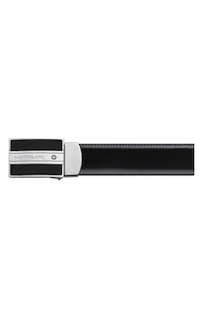 Mont Blanc Montblanc Meisterstück Mat Paladyum Kaplama Tokalı Kemer 128136 Siyah Mont Blanc Montblanc Meisterstück Mat Paladyum Kaplama Tokalı Kemer 128136 Siyah