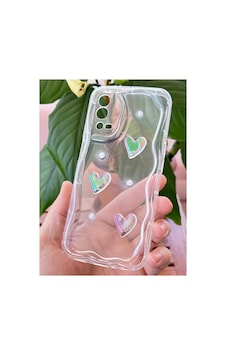 Fibaks Oppo A55 4G Uyumlu Kılıf 3d Kalpli İnci Tasarımlı Desenli Kamera Korumalı Şeffaf Silikon Kapak Fibaks Oppo A55 4G Uyumlu Kılıf 3d Kalpli İnci Tasarımlı Desenli Kamera Korumalı Şeffaf Silikon Kapak