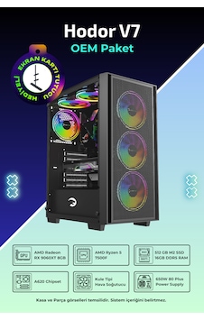 IH Hodor V7 R5-7500F 16 GB 512 GB SSD 8 GB RX9060XT FreeDos Masaüstü Oyuncu Bilgisayarı IH Hodor V7 R5-7500F 16 GB 512 GB SSD 8 GB RX9060XT FreeDos Masaüstü Oyuncu Bilgisayarı