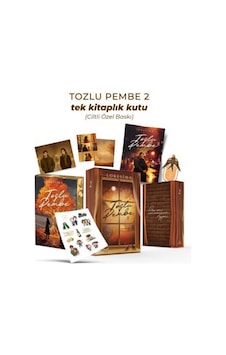 Tozlu Pembe 2 Ciltli Tek Kitaplık Kutu Yan Boyamalı / Loresima Tozlu Pembe 2 Ciltli Tek Kitaplık Kutu Yan Boyamalı / Loresima