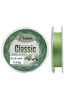 Kendo Classic 4x 0.12mm 150m Apple Green Örgü İp Misina Kendo Classic 4x 0.12mm 150m Apple Green Örgü İp Misina