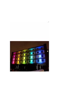 Wallwasher 30cm 9x1w Ip65 Rgb Işık Duvar Boyama Wallwasher 30cm 9x1w Ip65 Rgb Işık Duvar Boyama