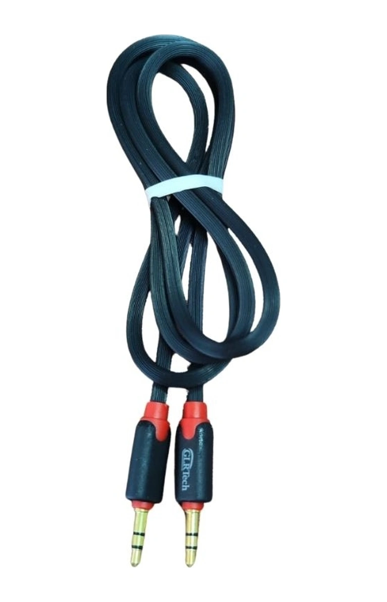 .5 Mm Stereo Aux Kablosu Erkek - Erkek 1 Metre Gold Uçlu 01