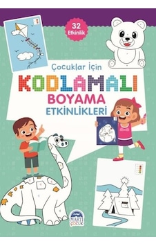 Çocuklar için Kodlama Etkinlikleri - Yeşil - 32 Etkinlik- Martı Yayınları