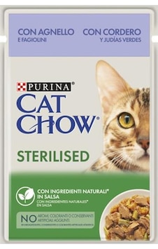 Purina Cat Chow Pouch Kısırlaştırılmış Kuzu Etli Yetişkin Kedi Maması 26 x 85 G Purina Cat Chow Pouch Kısırlaştırılmış Kuzu Etli Yetişkin Kedi Maması 26 x 85 G