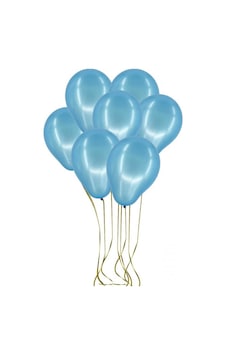 Metalik Balon Mavi 100lü