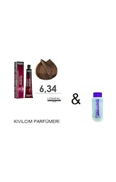 Loreal Majirel 6.34 Koyu Kumral Dore Bakır Saç Boyası + Oksidanı Loreal Majirel 6.34 Koyu Kumral Dore Bakır Saç Boyası + Oksidanı