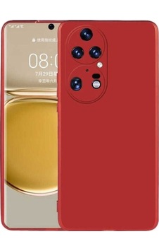 Huawei P50 Pro Kılıf Zore Premier Silikon Kapak Kırmızı Huawei P50 Pro Kılıf Zore Premier Silikon Kapak Kırmızı