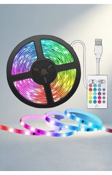 Kumandalı Led Şerit Işık 5 Metre Renkli - 14995 Kumandalı Led Şerit Işık 5 Metre Renkli - 14995