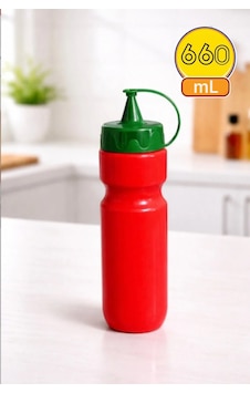 Herevin 161320-001 660 Ml Sade Ketçap Şişesi Kırmızı Herevin 161320-001 660 Ml Sade Ketçap Şişesi Kırmızı