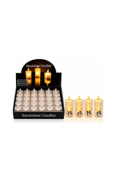 24 Adet Büyük Boy Pilli Kristal Mika Led Mum Çap : 3.8cm Yükseklik : 9cm İ10-015 5468 Renkli 24 Adet Büyük Boy Pilli Kristal Mika Led Mum Çap : 3.8cm Yükseklik : 9cm İ10-015 5468 Renkli