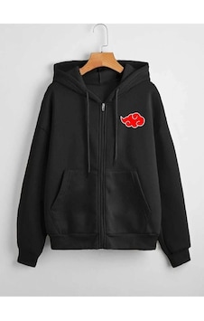 Altamira Unisex Siyah Bulut Baskılı Ince Mevsimlik Kapşonlu Oversize Hırka 001 Altamira Unisex Siyah Bulut Baskılı Ince Mevsimlik Kapşonlu Oversize Hırka 001