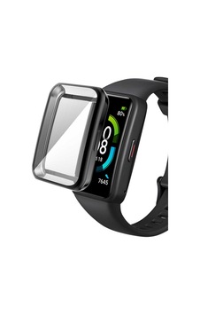 Huawei Band 7 Zore Watch Gard 09 Koruyucu Silikon-gri
