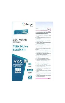 AYT Türk Dili ve Edebiyatı Çek Kopar Testler - Pergel AYT Türk Dili ve Edebiyatı Çek Kopar Testler - Pergel