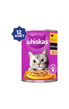 Whiskas Tavuklu Gravy Soslu Yetişkin Kedi Konservesi 12 x 400 G Whiskas Tavuklu Gravy Soslu Yetişkin Kedi Konservesi 12 x 400 G