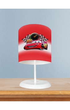 Mekta Home Bebek Ve Çocuk Odası Mcqueen Desenli Abajur Mekta Home Bebek Ve Çocuk Odası Mcqueen Desenli Abajur