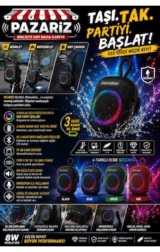 Wıreless Bluetooth Portable Speaker Bs-296 8w Rgb Kablosuz Hoparlör Scooter Ve Bisiklet Uyumlu Bluetooth Hoparlör Taşınabilir Şarjlı Rgb Işıklı 1800 Mah Ipx7 Su Geçirmezlik Dış Mekan Hoparlör Wıreless Bluetooth Portable Speaker Bs-296 8w Rgb Kablosuz Hoparlör Scooter Ve Bisiklet Uyumlu Bluetooth Hoparlör Taşınabilir Şarjlı Rgb Işıklı 1800 Mah Ipx7 Su Geçirmezlik Dış Mekan Hoparlör