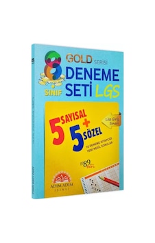 LGS 8.sınıf Adım Adım Işıklı Yayıncılık Gold Serisi Yeni Nesil 10lu Deneme Kitapçığı LGS 8.sınıf Adım Adım Işıklı Yayıncılık Gold Serisi Yeni Nesil 10lu Deneme Kitapçığı