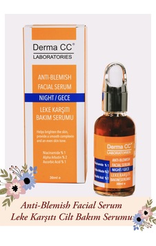 Derma CC Laboratories Leke Karşıtı Gece Serumu 30 ML Derma CC Laboratories Leke Karşıtı Gece Serumu 30 ML