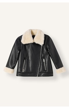 Defacto Oversize İçi Suni Kürklü Suni Deri Mont Kız Bebek H2083a526aubk27 Siyah-bk27 Defacto Oversize İçi Suni Kürklü Suni Deri Mont Kız Bebek H2083a526aubk27 Siyah-bk27