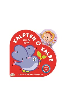 Kalpten Kalbe Çiz Boya - Kırmızı Kitap Kalpten Kalbe Çiz Boya - Kırmızı Kitap