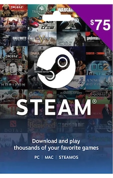 Hemenoyun Steam Gift Card 75 Usd Dolar Cüzdan Kodu