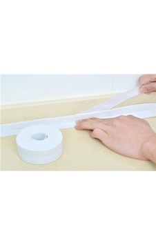 Beyaz Su Sızdırmaz Lavabo Kenar Bandı Kutusuz 3.2m Beyaz
