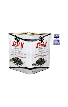 Sazak Yağlı Sele 351-380 KB Siyah Zeytin Teneke 10 KG