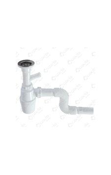 Güçlü Taslı Körüklü Tek Çatal Çamaşır Çıkışlı Lavabo Sifonu Güçlü Taslı Körüklü Tek Çatal Çamaşır Çıkışlı Lavabo Sifonu