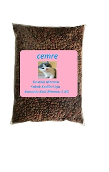 Cemre Dostluk Maması Sokak Kedileri İçin Somonlu Kedi Maması 3 Kg Cemre Dostluk Maması Sokak Kedileri İçin Somonlu Kedi Maması 3 Kg