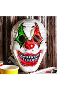 Halloween Maske Palyaço Kırmızı Yeşil Tüm Yaşlar Halloween Maske Palyaço Kırmızı Yeşil Tüm Yaşlar