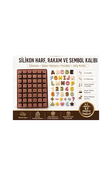 Silikon Harf, Rakam Ve Sembol Kalıbı Kahverengi Silikon Harf, Rakam Ve Sembol Kalıbı Kahverengi