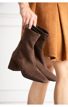 Dabab Shoes Lara Kadın Acı Kahve Süet Streç Küt Burun Fermuarlı 6 Cm Kalın Topuklu Bot Bootie Kahverengi Dabab Shoes Lara Kadın Acı Kahve Süet Streç Küt Burun Fermuarlı 6 Cm Kalın Topuklu Bot Bootie Kahverengi