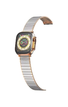 Apple Watch 38mm Made Metal Kordon Saat Değildir - Gümüş-rose Gold Diğer