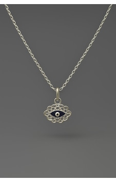 Göz Kolye Ucu Gümüş Kolye Nazar Boncuklu Kolye Uc-560 Gümüş Göz Kolye Ucu Gümüş Kolye Nazar Boncuklu Kolye Uc-560 Gümüş