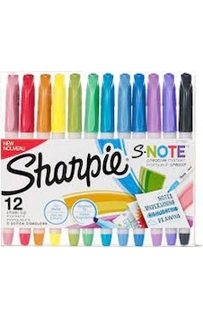 Sharpıe Snote Kreatif Markör Kesik Uç Krş. 12Li Sharpıe Snote Kreatif Markör Kesik Uç Krş. 12Li
