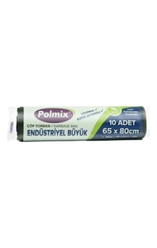 Polmix Endüstriyel Büyük Boy Çöp Torbası 20 Adet Siyah 65 x 80 CM Polmix Endüstriyel Büyük Boy Çöp Torbası 20 Adet Siyah 65 x 80 CM