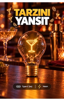 Kokteyl Şeklinde Neon Dekoratif Masa Lambası Ampul Şeklinde Yeni Nesil Aydınlatma Çok Renkli Kokteyl Şeklinde Neon Dekoratif Masa Lambası Ampul Şeklinde Yeni Nesil Aydınlatma Çok Renkli