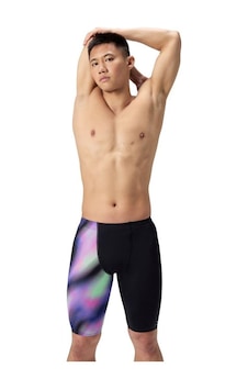 Speedo Ml One Leg Printed Jammer Erkek Yüzücü Mayosu Siyah