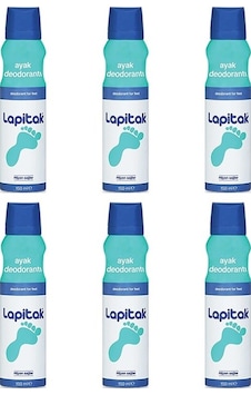 Lapitak Ayak Deodorantı 6 x 150 ML Lapitak Ayak Deodorantı 6 x 150 ML